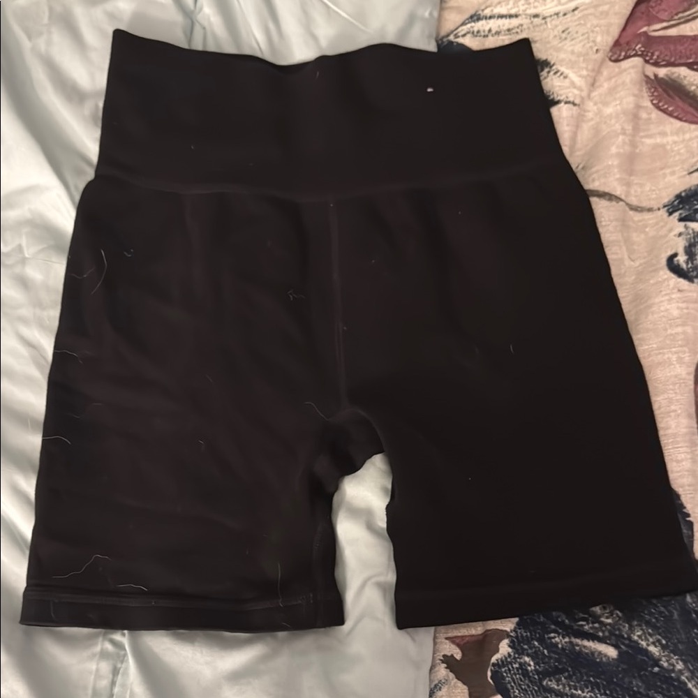 Women's Black High-Waisted Shorts